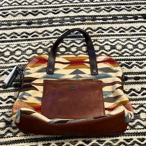 Pendleton hand bag with cross body strap